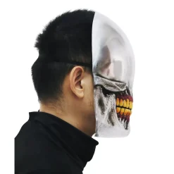 Spirit Halloween Chrome Smile Half Mask