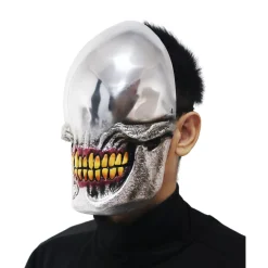 Spirit Halloween Chrome Smile Half Mask