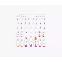 Spirit Halloween Clear Press On Gem Stones 65 Piece Set