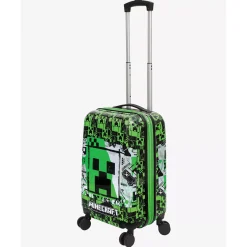 Spirit Halloween Creeper Luggage Case - Minecraft