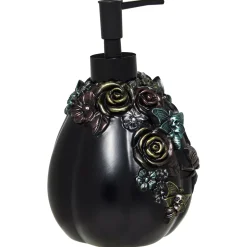 Spirit Halloween Decorative Black Pumpkin Soap Dispenser