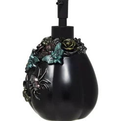 Spirit Halloween Decorative Black Pumpkin Soap Dispenser