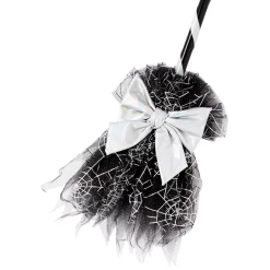Spirit Halloween Deluxe Silver Witch Broom