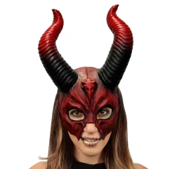 Spirit Halloween Devil Horn Half Mask