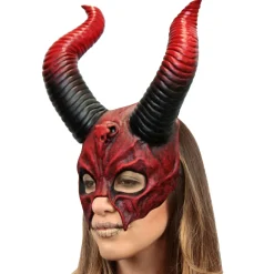 Spirit Halloween Devil Horn Half Mask