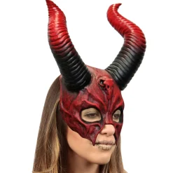 Spirit Halloween Devil Horn Half Mask