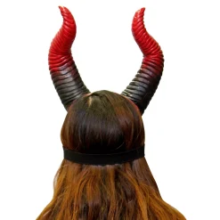 Spirit Halloween Devil Horn Half Mask
