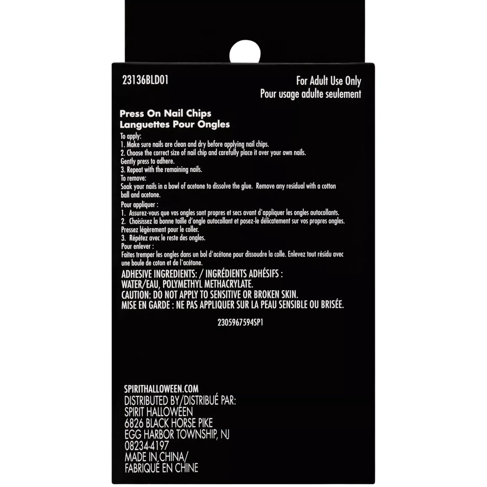 Spirit Halloween Fairy Flower Press On Nails