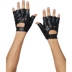 Spirit Halloween Fingerless Racer Gloves