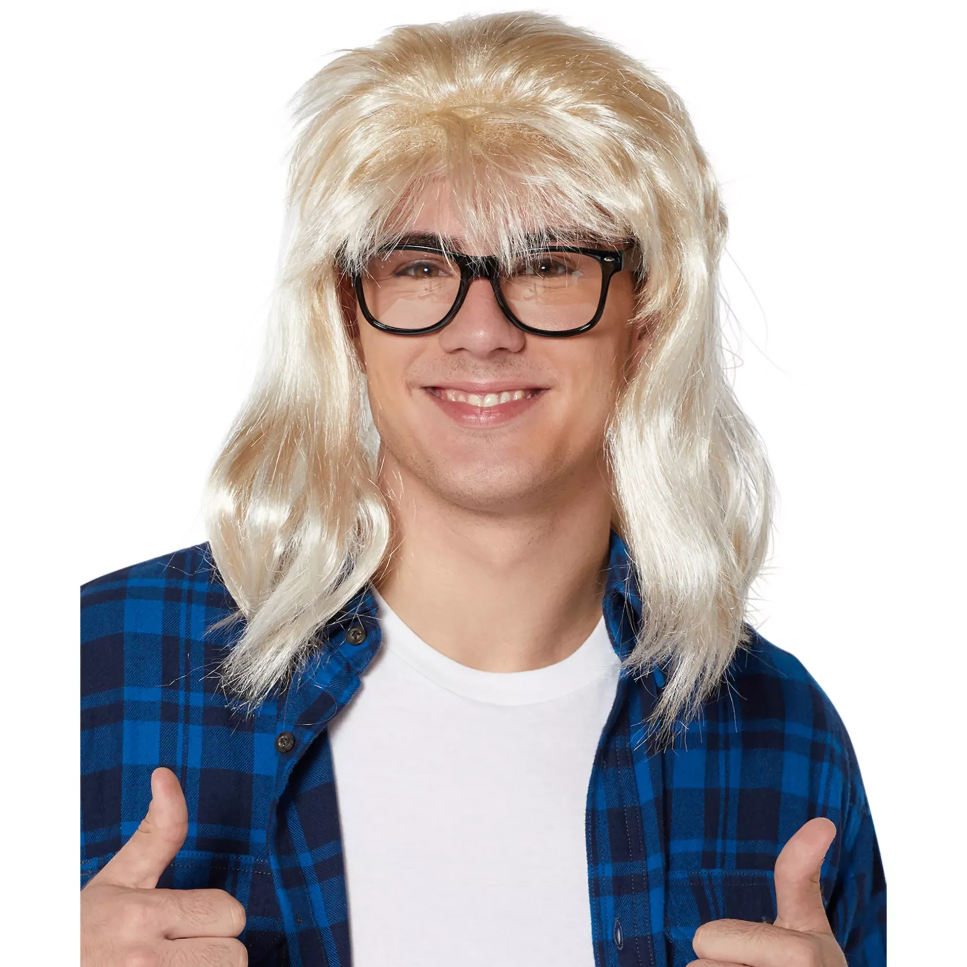 Spirit Halloween Garth Alger Wig and Glasses - Saturday Night Live