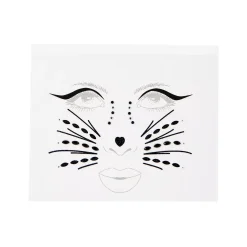 Spirit Halloween Gemstone Cat Face Decals
