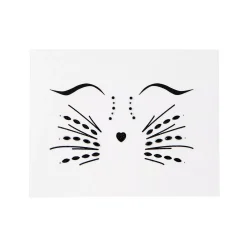 Spirit Halloween Gemstone Cat Face Decals