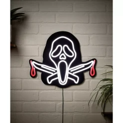 Spirit Halloween Ghost Face Neon LED Light-Up Sign