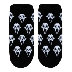 Spirit Halloween Ghost Face No Show Socks - 5 Pack