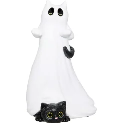 Spirit Halloween Ghost Kitty Statue