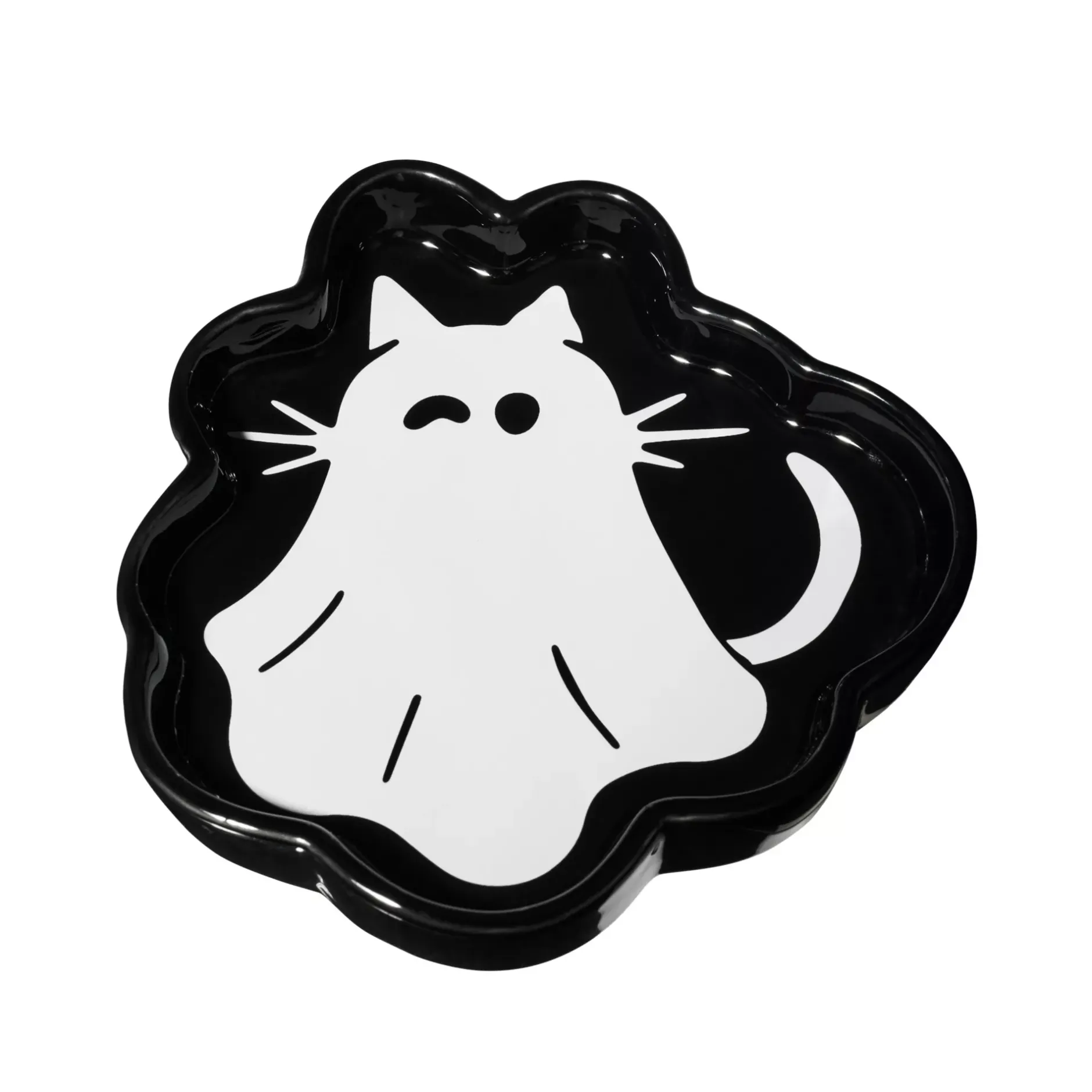 Spirit Halloween Ghost Kitty Trinket Dish