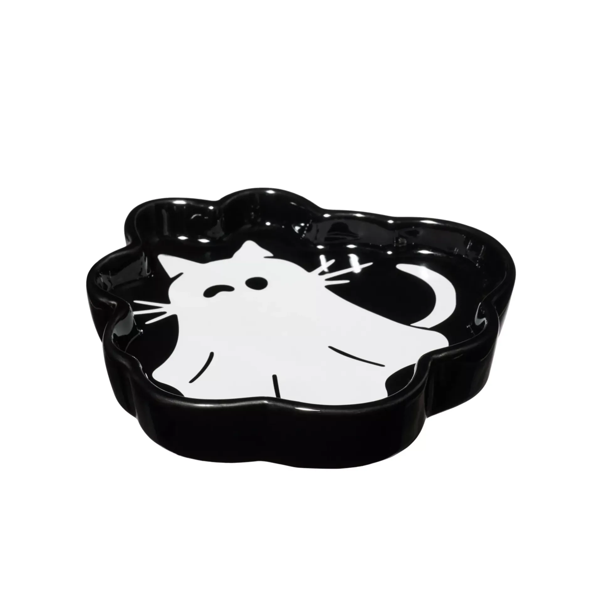 Spirit Halloween Ghost Kitty Trinket Dish