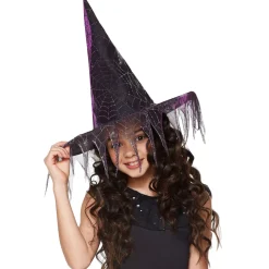 Spirit Halloween Girls Glitter Witch Hat