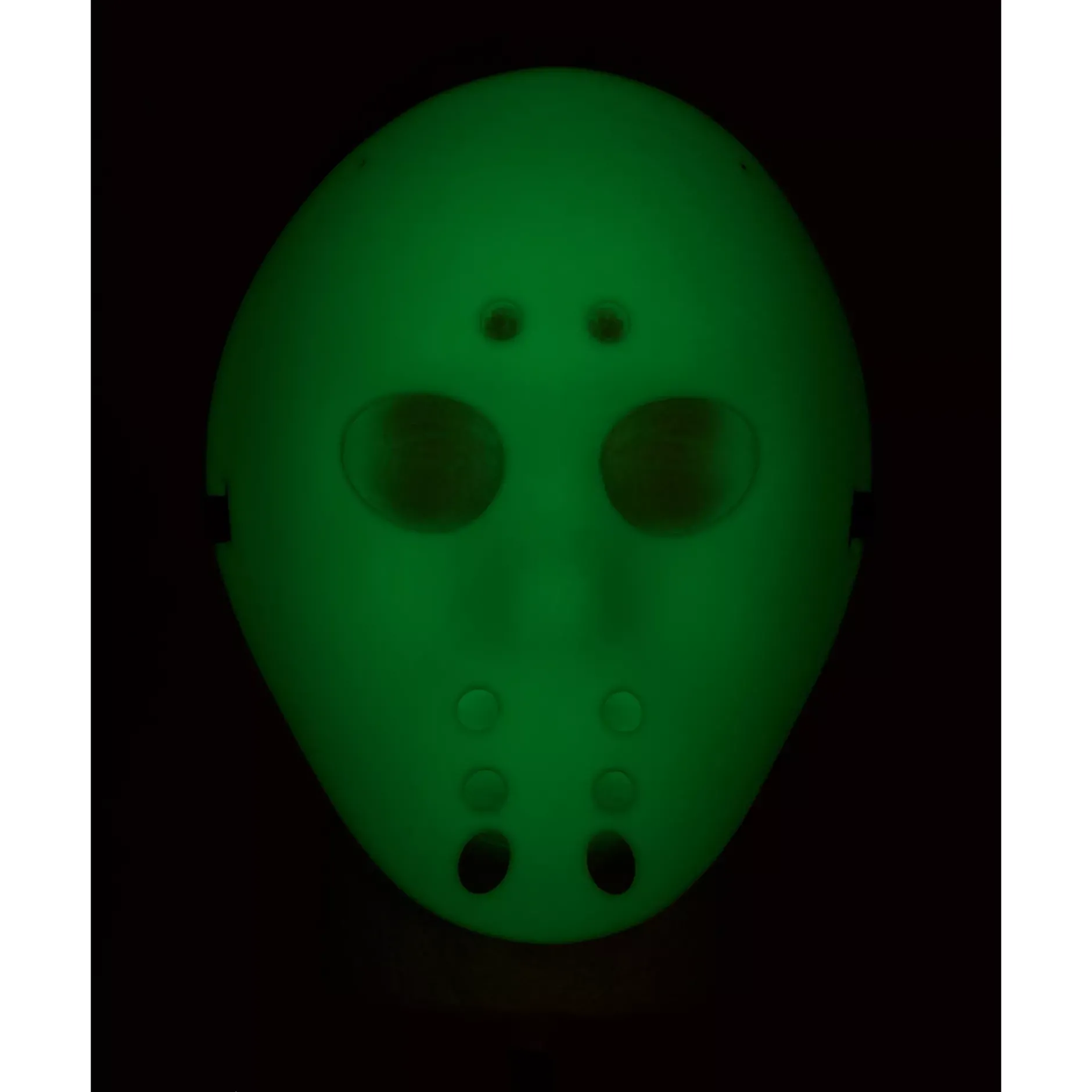 Spirit Halloween Glow in the Dark Hockey Half Mask