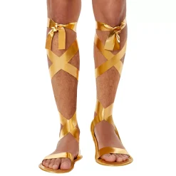 Women Spirit Halloween Gold Roman Sandals