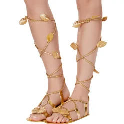 Women Spirit Halloween Gold Sandals