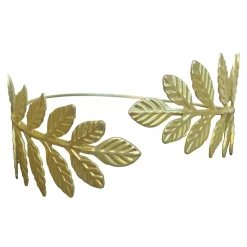 Spirit Halloween Goldtone Leaf Arm Cuff