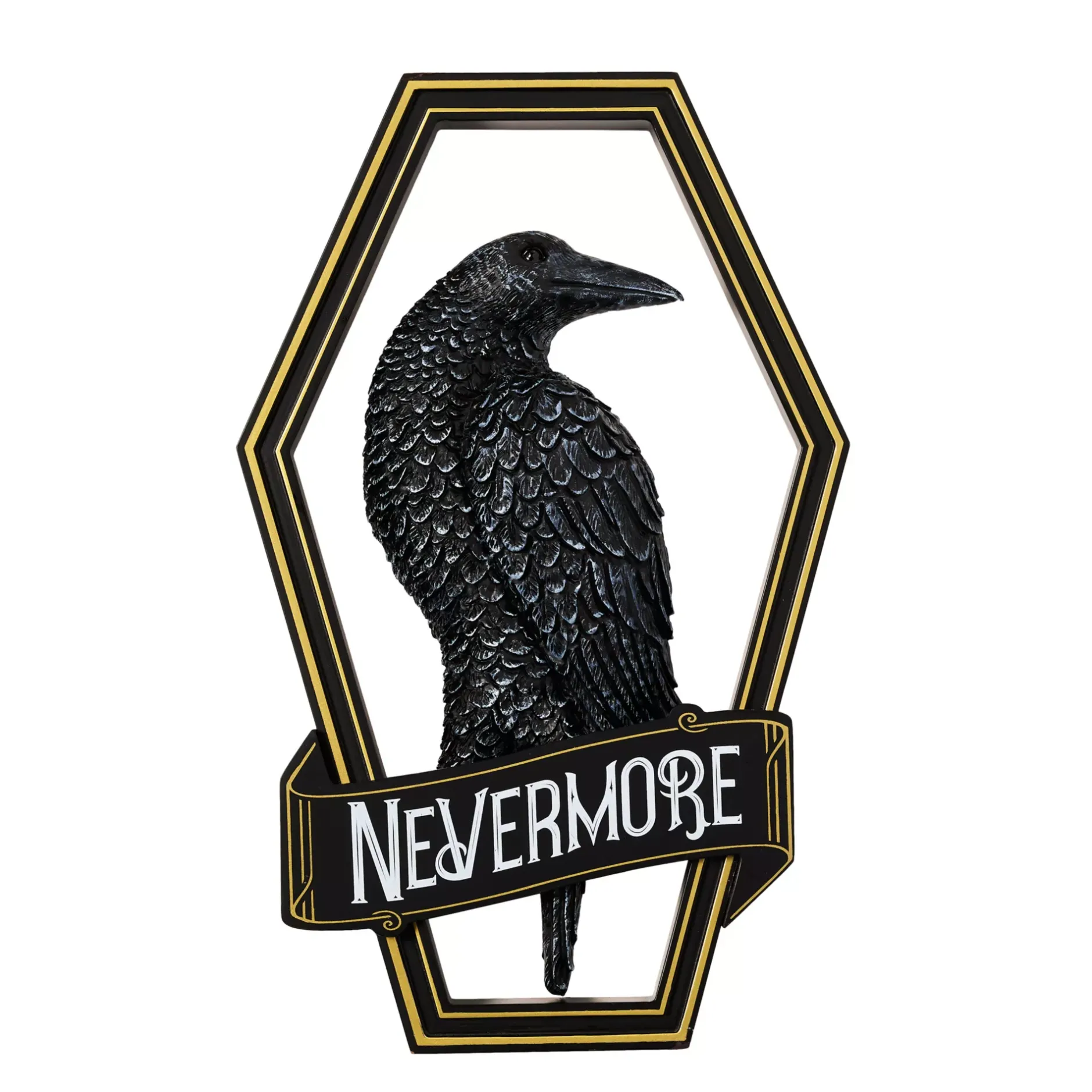 Spirit Halloween Gothic Noir Nevermore Raven Sign