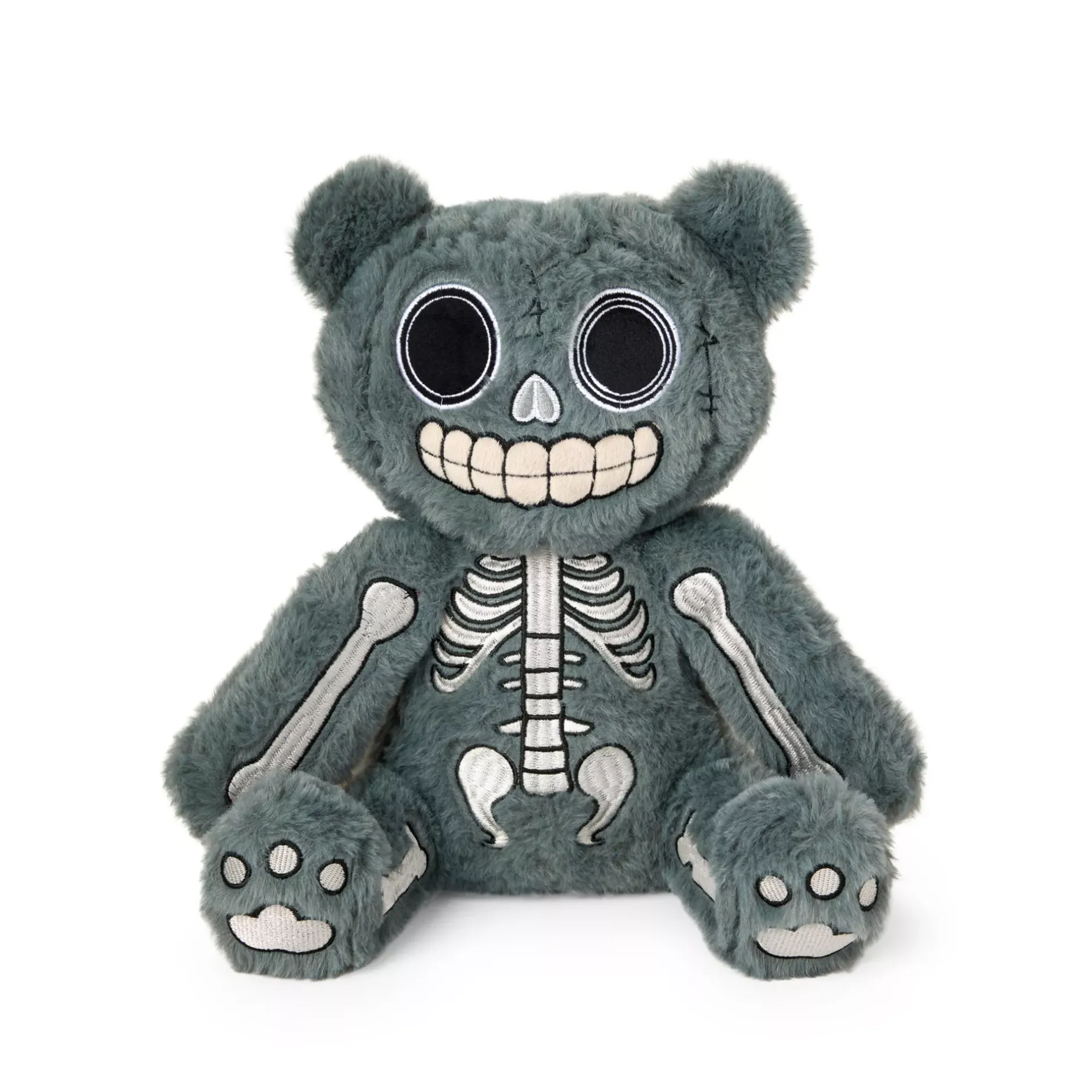 Spirit Halloween Gothic Skeleton Bear Plush