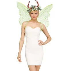 Spirit Halloween Green Floral Fairy Wings