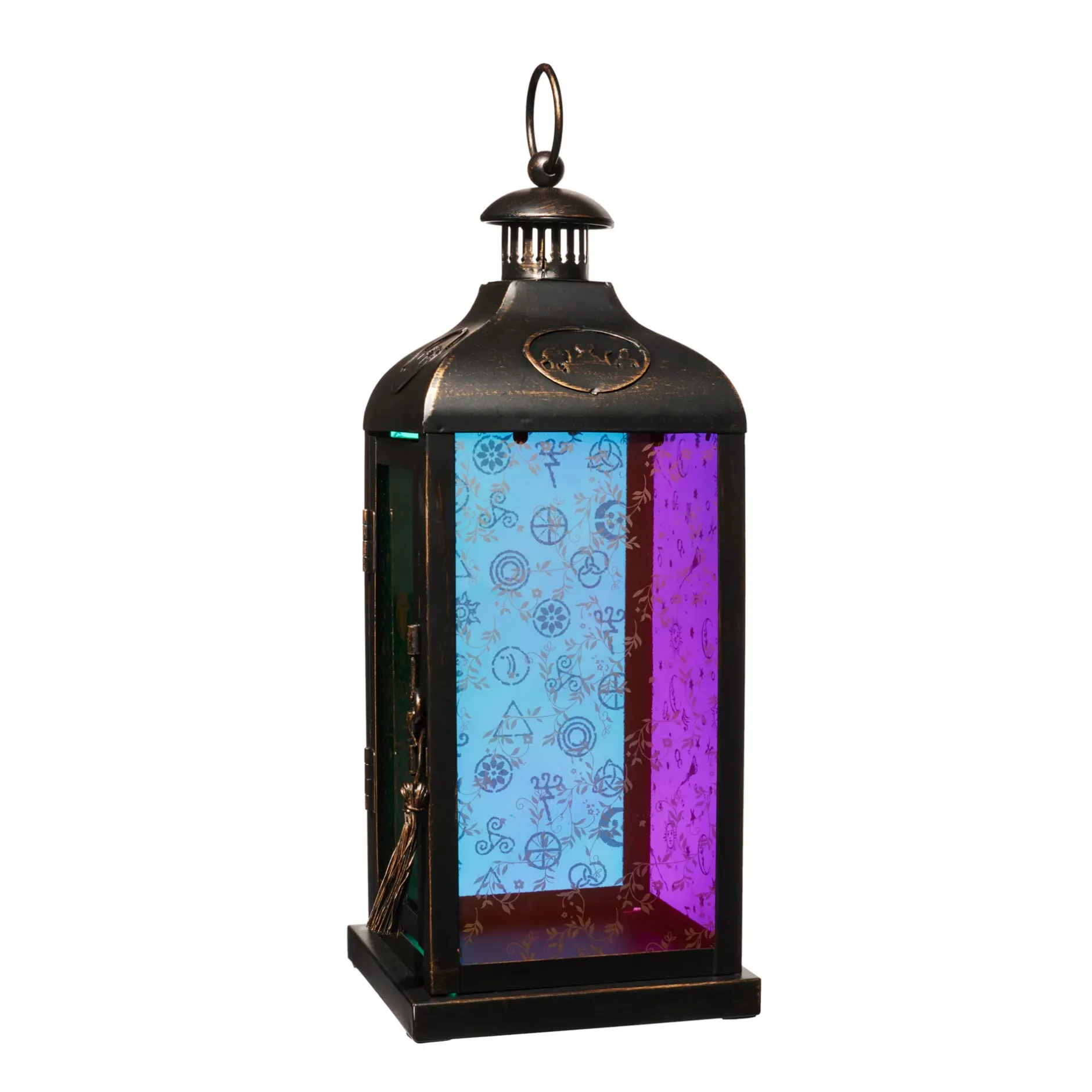 Spirit Halloween Hocus Pocus Multi-Colored Glass Lantern