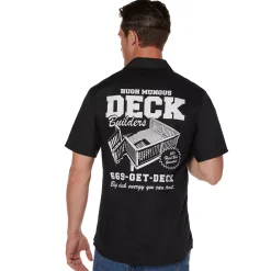Spirit Halloween Hugh Mungus Deck Builders Work Shirt