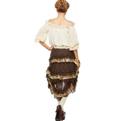 Women Spirit Halloween Ivory Off The Shoulder Shirt