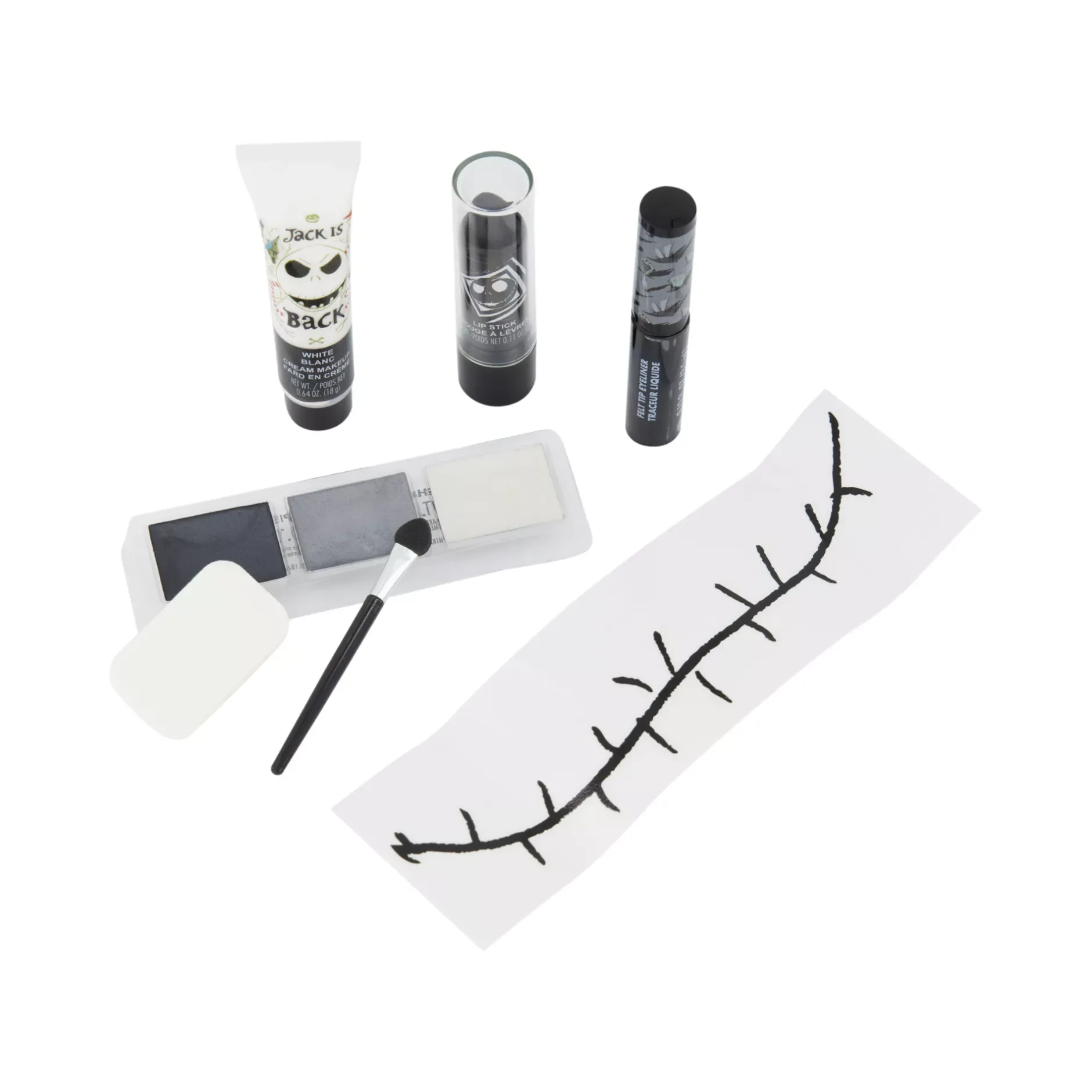Spirit Halloween Jack Skellington Makeup Kit - The Nightmare Before Christmas