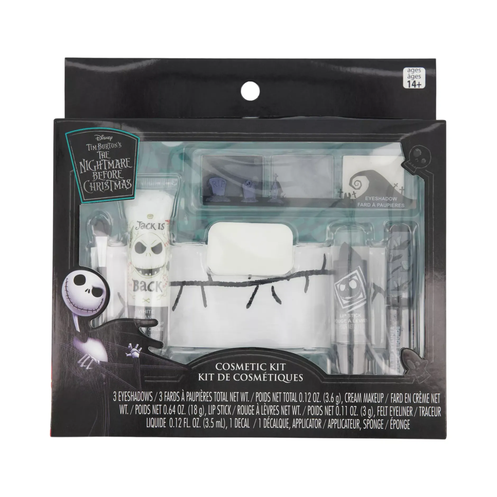 Spirit Halloween Jack Skellington Makeup Kit - The Nightmare Before Christmas