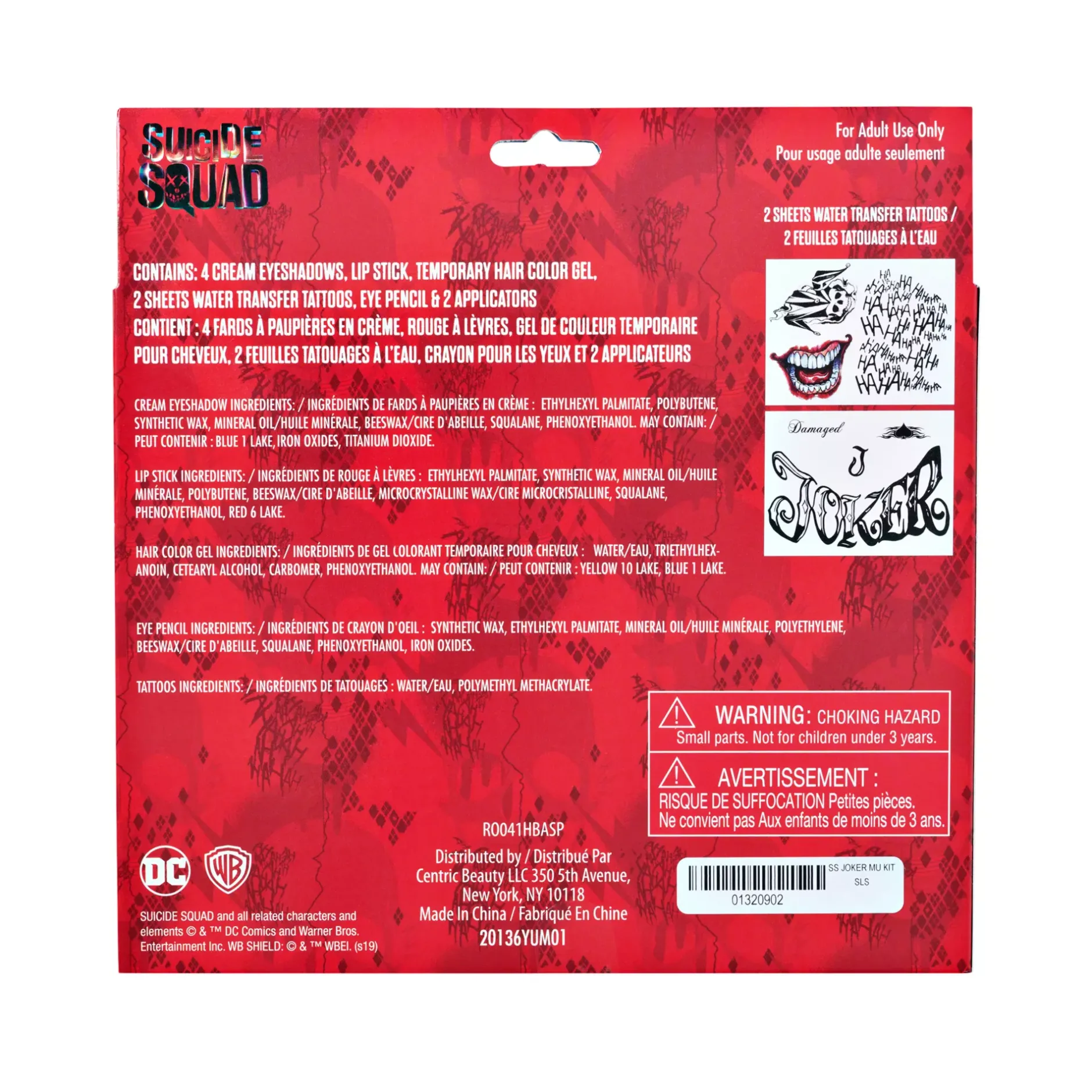 Spirit Halloween Joker Makeup Kit - Suicide Squad