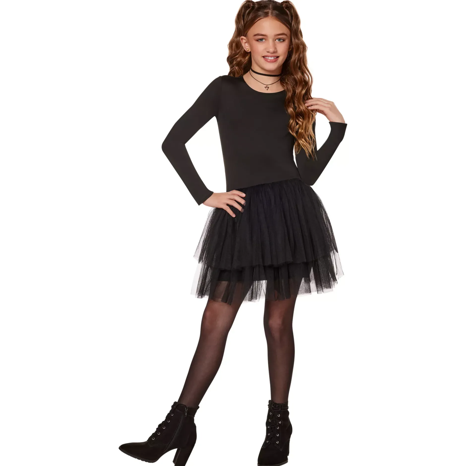 Spirit Halloween Kids Black Starter Tutu Dress
