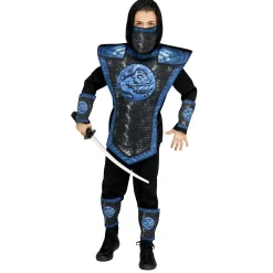 BOY Spirit Halloween Kids Blue Dragon Ninja Costume