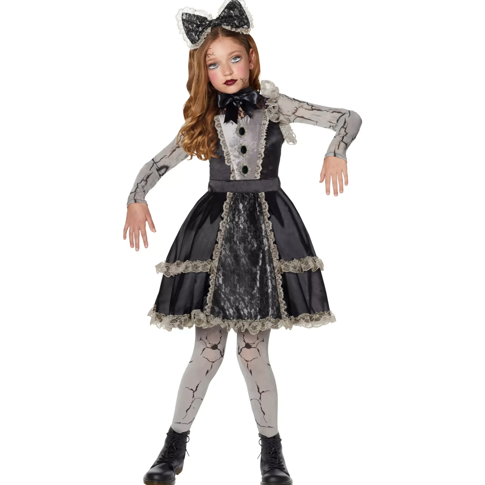 Spirit Halloween Kids Broken Doll Costume - The Signature Collection