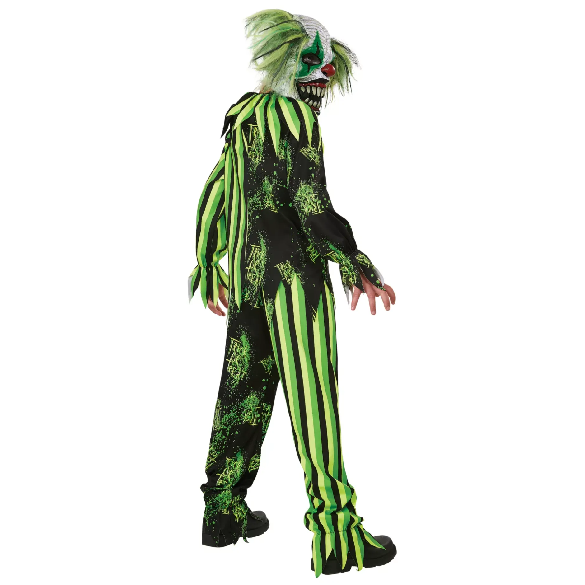 BOY Spirit Halloween Kids Glow in the Dark Chaos Clown Costume