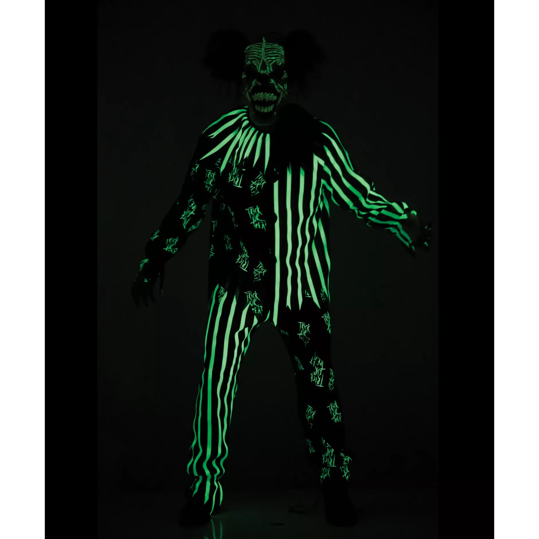 BOY Spirit Halloween Kids Glow in the Dark Clown Costume