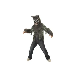 BOY Spirit Halloween Kids Howling at the Moon Gray Wolf Costume