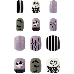 Spirit Halloween Kids Jack Skellington Press-On Nails - The Nightmare Before Christmas