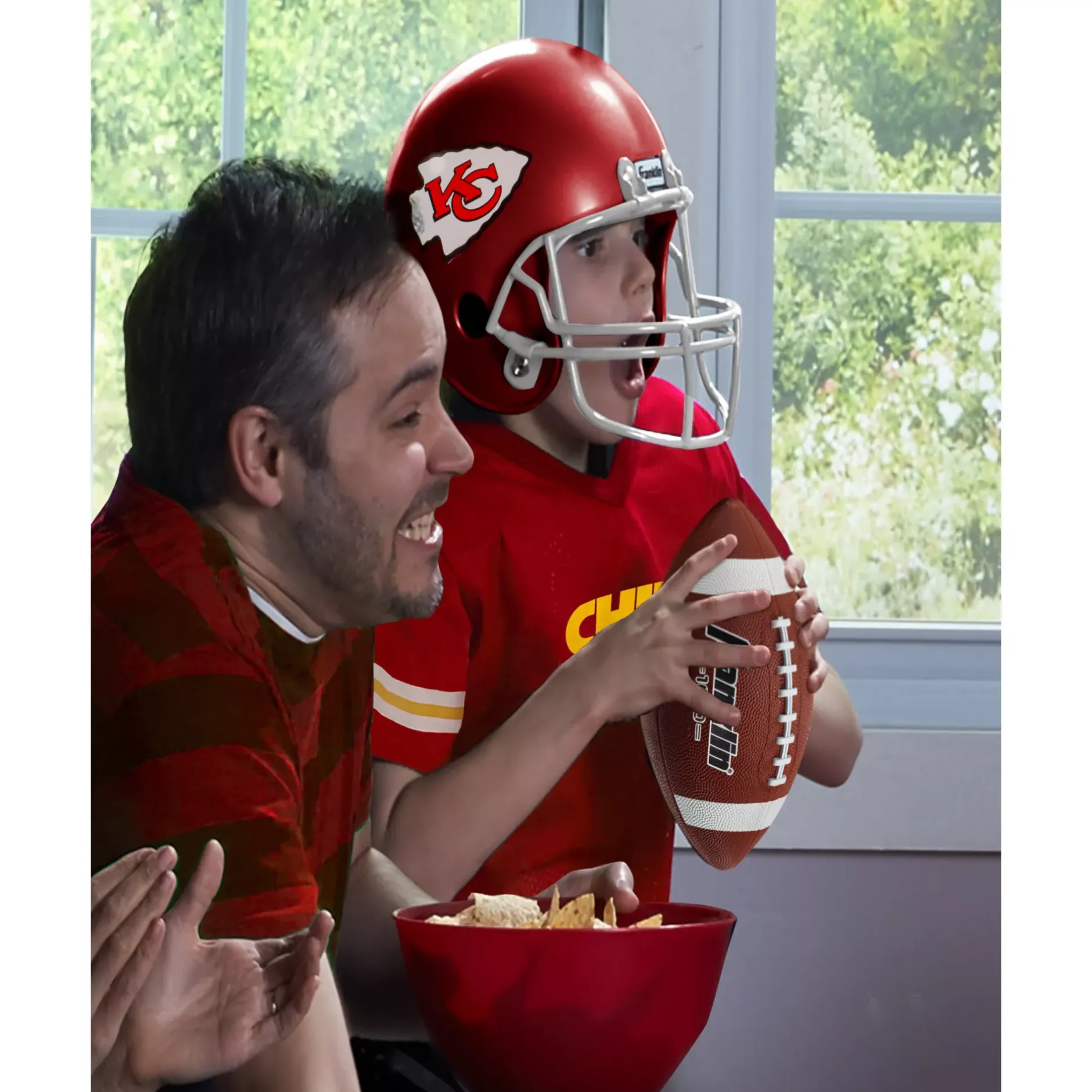 BOY Spirit Halloween Kids Kansas City Chiefs NFL Deluxe Uniform Costume - Franklin Sports