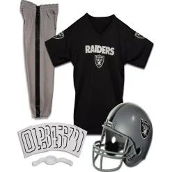 BOY Spirit Halloween Kids Las Vegas Raiders NFL Deluxe Uniform Costume - Franklin Sports