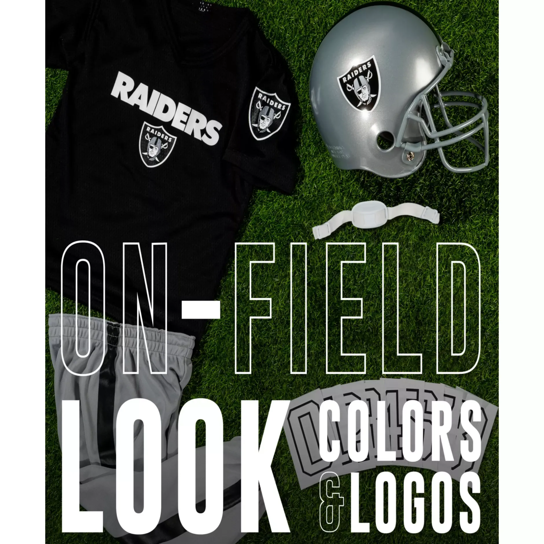 BOY Spirit Halloween Kids Las Vegas Raiders NFL Deluxe Uniform Costume - Franklin Sports