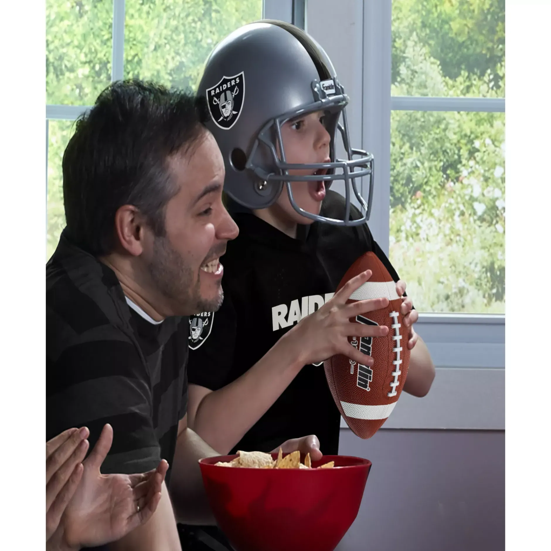 BOY Spirit Halloween Kids Las Vegas Raiders NFL Deluxe Uniform Costume - Franklin Sports