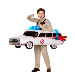BOY Spirit Halloween Kids Light-Up Ecto-1 Inflatable Ride-Along Costume - Ghostbusters