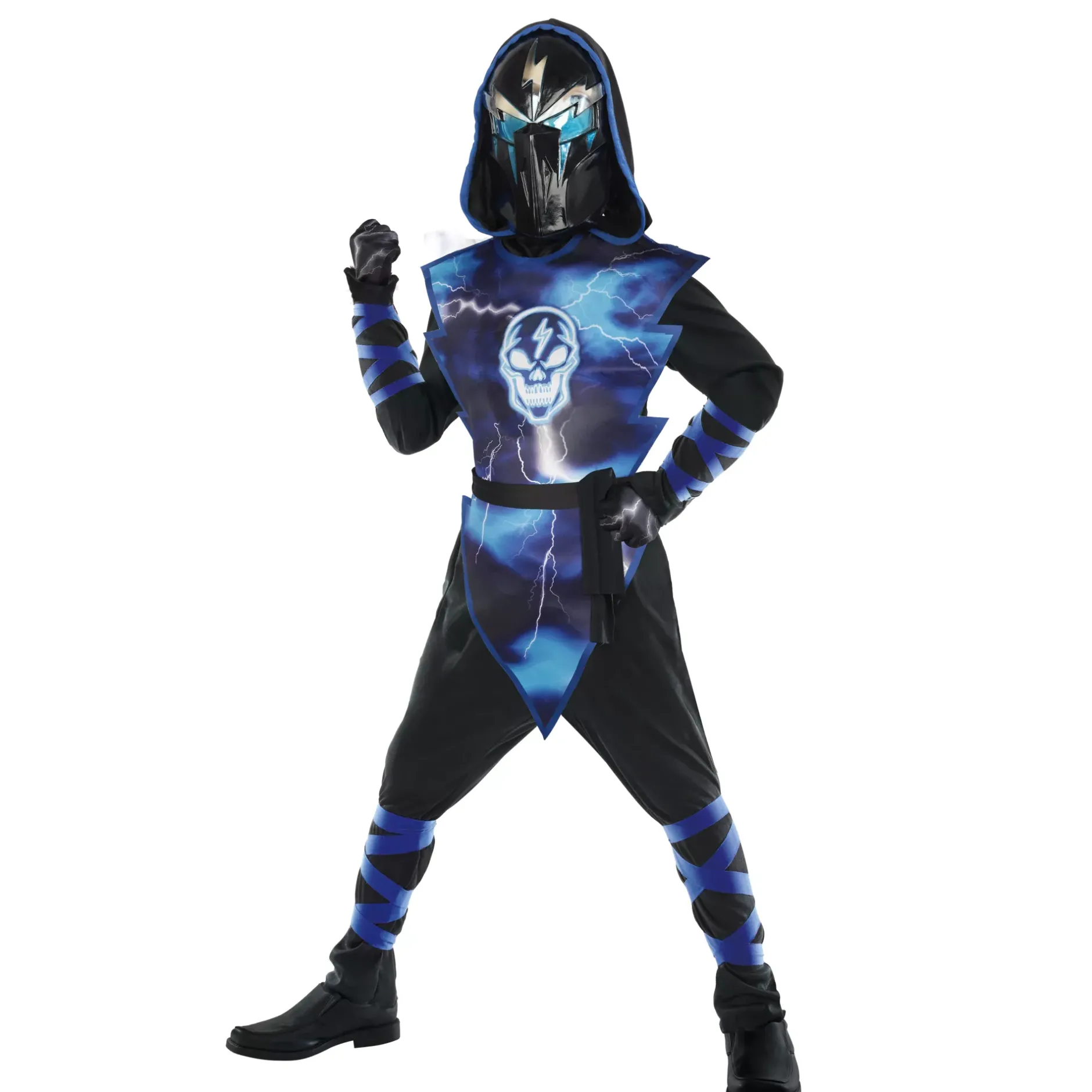 BOY Spirit Halloween Kids Light-Up Extreme Lightning Ninja Costume