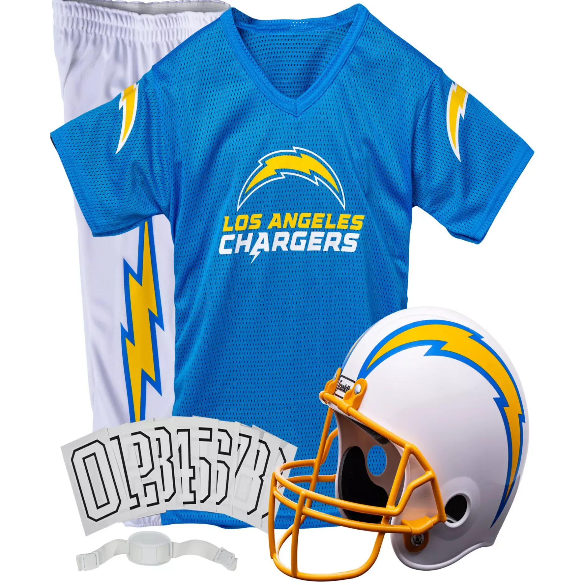 BOY Spirit Halloween Kids Los Angeles Chargers NFL Deluxe Uniform Costume - Franklin Sports