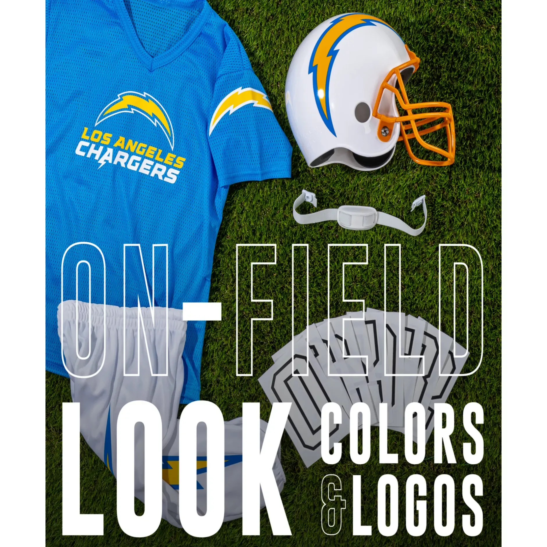 BOY Spirit Halloween Kids Los Angeles Chargers NFL Deluxe Uniform Costume - Franklin Sports